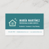 Housekeeping and Cleaning Services Visitenkarte (Vorderseite)