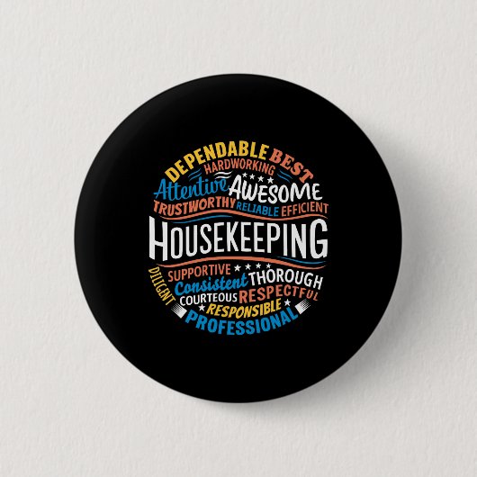 Housekeeping Apprecife Gifts Environmental Serv Button (Vorderseite)