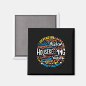 Housekeeping Apprecife Gifts Environmental Serv Magnet (Vorderseite/Rückseite)