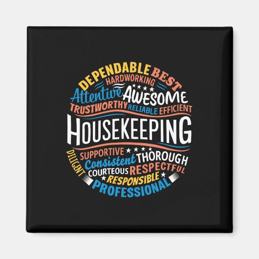 Housekeeping Apprecife Gifts Environmental Serv Magnet (Vorne)