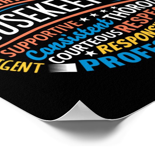 Housekeeping Apprecife Gifts Environmental Serv Poster (Ecke)