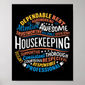 Housekeeping Apprecife Gifts Environmental Serv Poster (Vorne)