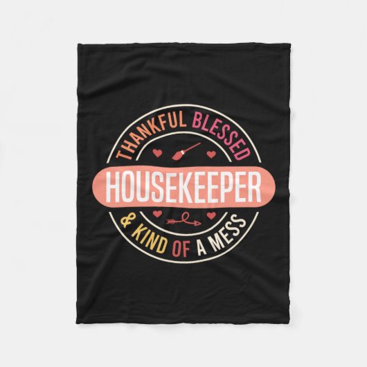 Housekeeping Apprecive Week Fleecedecke (Vorderseite)