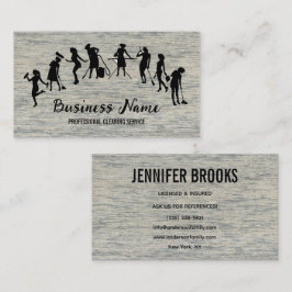 Housekeeping Maid Service Cleaning Professional Visitenkarte