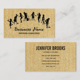 Housekeeping Maid Service Cleaning Professional Visitenkarte