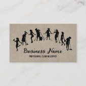 Housekeeping Maid Service Cleaning Professional Visitenkarte (Vorderseite)