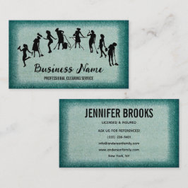Housekeeping Maid Service Cleaning Professional Visitenkarte
