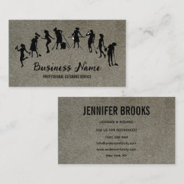 Housekeeping Maid Service Cleaning Professional Visitenkarte