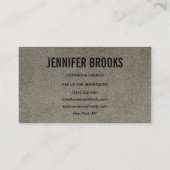 Housekeeping Maid Service Cleaning Professional Visitenkarte (Rückseite)