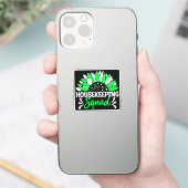 Housekeeping Squad Funny Housekeeper Matching Aufkleber (Telefon)