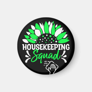 Housekeeping Squad Funny Housekeeper Matching Magnet