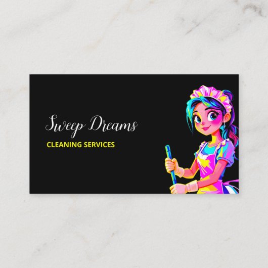 Housemaid Housekeeper QR Visitenkarte (Vorderseite)