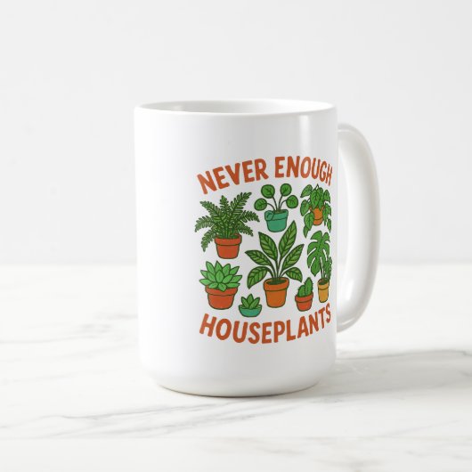 Houseplant Lovers Gift Kaffeetasse (VorderseiteRechts)