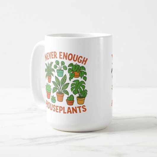 Houseplant Lovers Gift Kaffeetasse (Vorderseite Links)