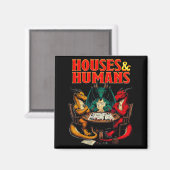Houses And Humans Funny Tabletop Rpg Dice Game Par Magnet (Vorderseite/Rückseite)
