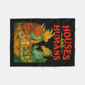 Houses And Humans Gaming Funny Rpg Gamer Men Boys  Fleecedecke (Vorderseite (Horizontal))