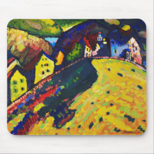 Houses at Murnau, Wassily Kandinsky Mousepad