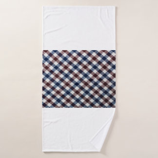 Houses decorated and lighted. Christmas at nightch Badehandtuch