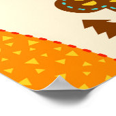 Houses Forest Vintag Nahtlos Muster Poster (Ecke)