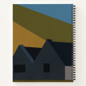 Houses Mountains Natur Notizblock (Rückseite)