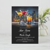 Housewarming Cocktail Party Einladung (Stehend Vorderseite)