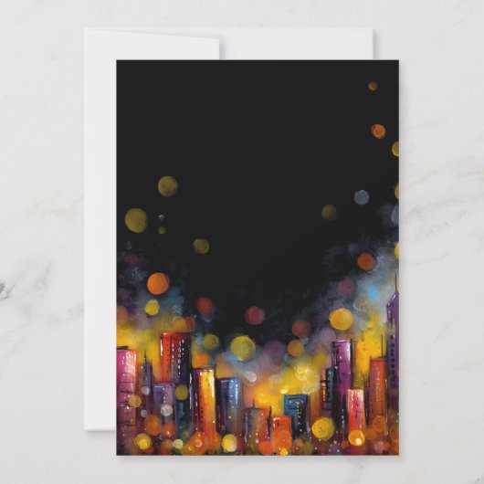 Housewarming Cocktail Party Einladung (Rückseite)