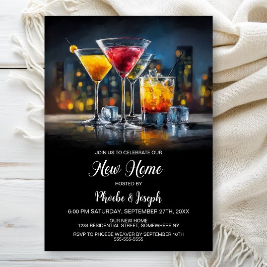 Housewarming Cocktail Party Einladung