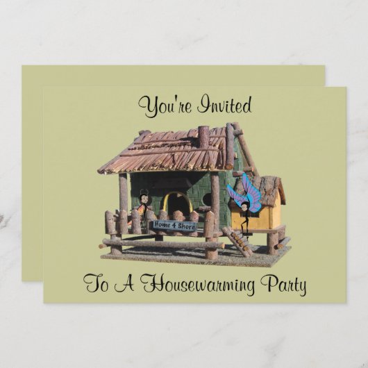 Housewarming Einladung (Vorne/Hinten)