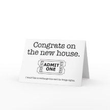 Housewarming Fridge Rights Card