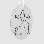 Housewarming gift, New Home, Personalized Gift Ornament (Vorderseite)