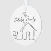 Housewarming gift, New Home, Personalized Gift Ornament (Vorderseite)