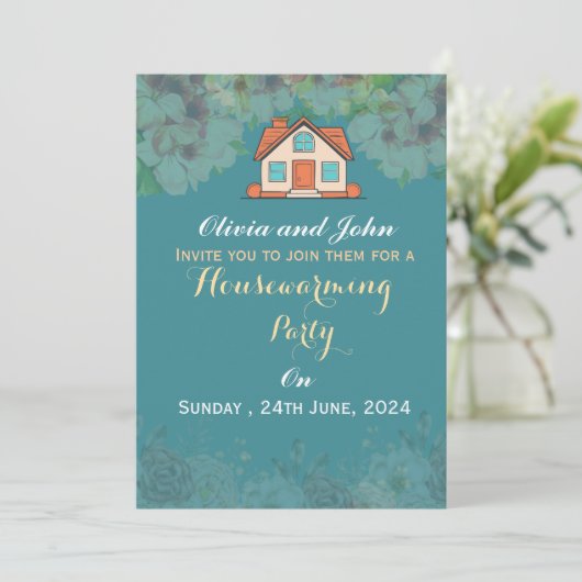 Housewarming Invitations  Einladung (Stehend Vorderseite)