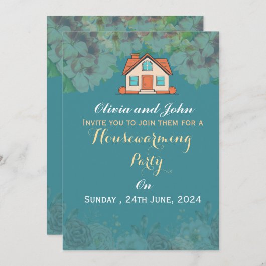Housewarming Invitations Einladung (Vorne/Hinten)