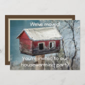 Housewarming-neues Zuhause/Adressen-lustige Einladung (Vorne/Hinten)