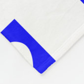 Housewärming Neues Zuhause Blue Hearts Muster Fleecedecke (Ecke)