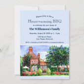 Housewärming New Zuhause Manor House York England Einladung (Vorderseite)