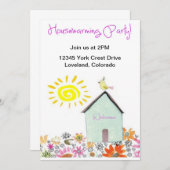 Housewarming-Party! Einladung (Vorne/Hinten)