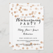 Housewarming-Party-Imitat-kupferne Einladung (Vorne/Hinten)