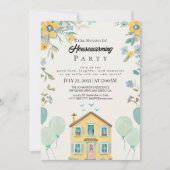 Housewarming Party Invitation Floral New Home Cele Einladung (Vorderseite)