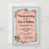 Housewarming-Party-Märchenland-Kaninchen-Tee laden Einladung (Vorderseite)