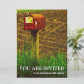 Housewarming-Party - neues Land-Zuhause Einladung (Stehend Vorderseite)