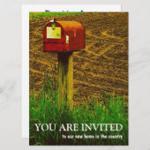 Housewarming-Party - neues Land-Zuhause Einladung (Vorne/Hinten)