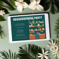 Housewärming Party Niedlich Gemütliche Küche Baumf