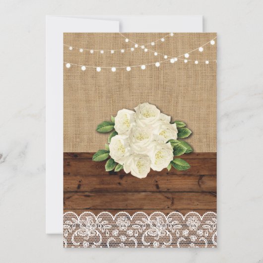 Housewarming-Party-rustikales Einladung (Rückseite)