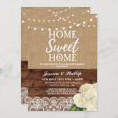 Housewarming-Party-rustikales Einladung (Vorne/Hinten)