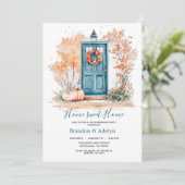 Housewärming Pumpkin Zuhause Sweet Zuhause Einladung (Stehend Vorderseite)