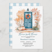 Housewärming Pumpkin Zuhause Sweet Zuhause Einladung (Vorne/Hinten)