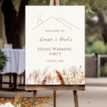 Housewarming Welcome Sign Boho Template bearbeiten