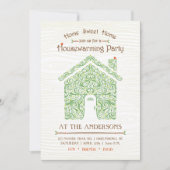 Housewarming-Zuhause-Party Einladung (Vorderseite)