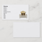 HouseWhitePicketFence082510, Name, Adresse 1, A… Visitenkarte (Vorne/Hinten)